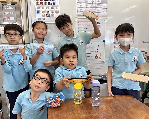 學校鼓勵同學自備可重用餐具，減少使用即棄餐具(圖片一)