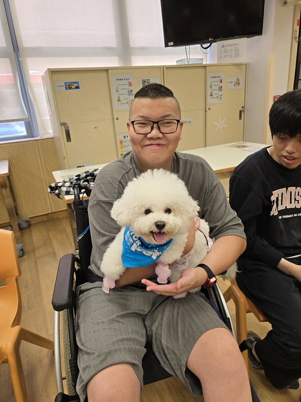 The boarding students and the therapy dogs thoroughly enjoyed their time together, with smiles lighting up everyone’s faces.(Picture A) The boarding students and the therapy dogs thoroughly enjoyed their time together, with smiles lighting up everyone’s faces.(Picture A)